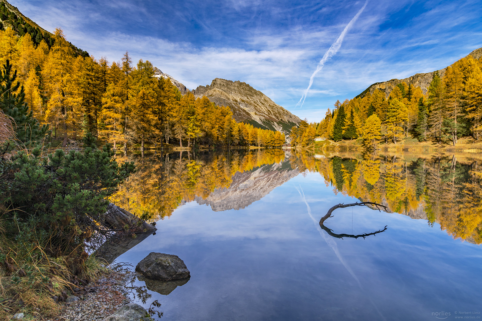 Lake with reflection