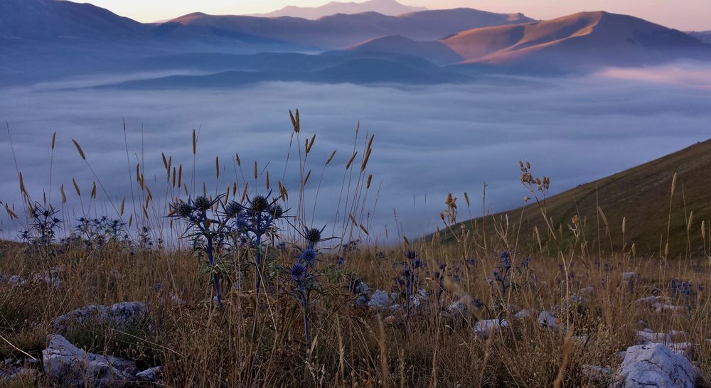 L'alba ai Piani di Castelluccio