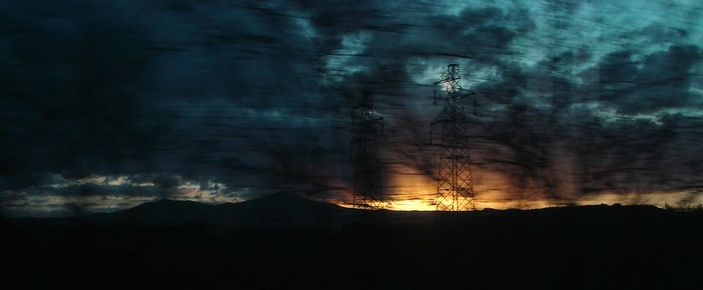 L'alba dal treno