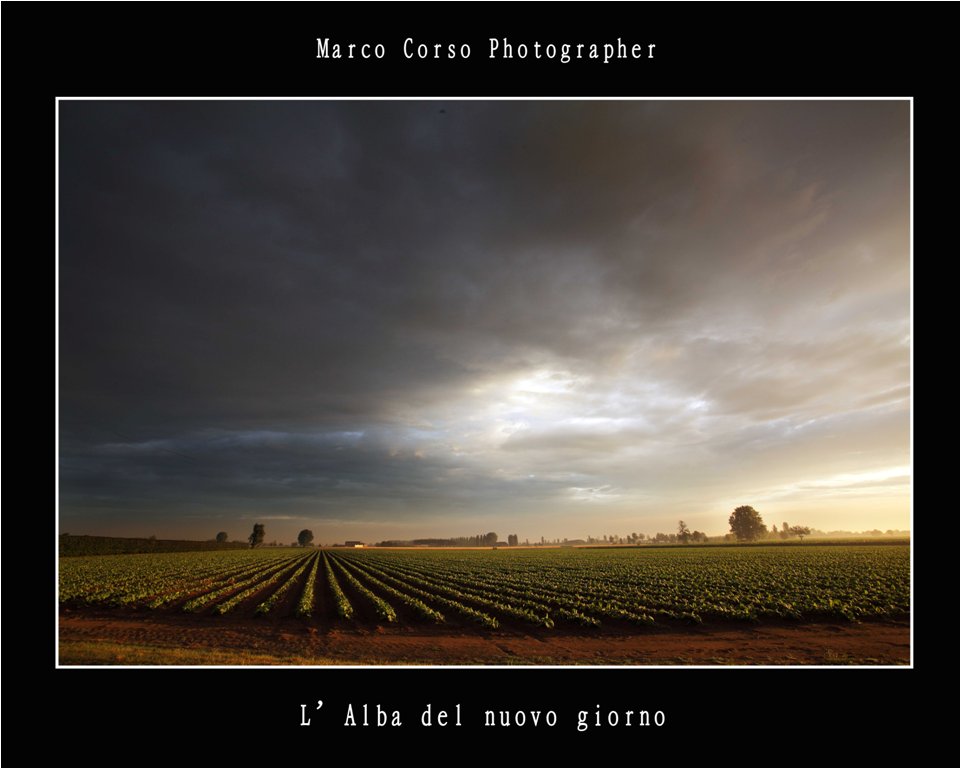 L'Alba del nuovo giorno.