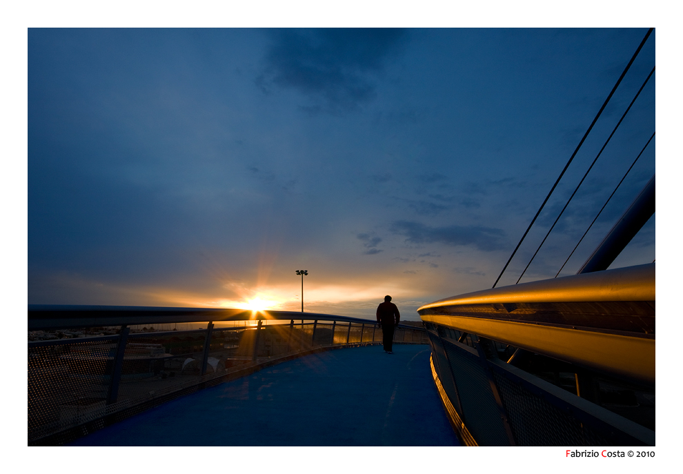 L'alba sul Ponte del Mare