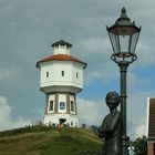 Lale Andersen Denkmal und Wasserturm auf Langeoog