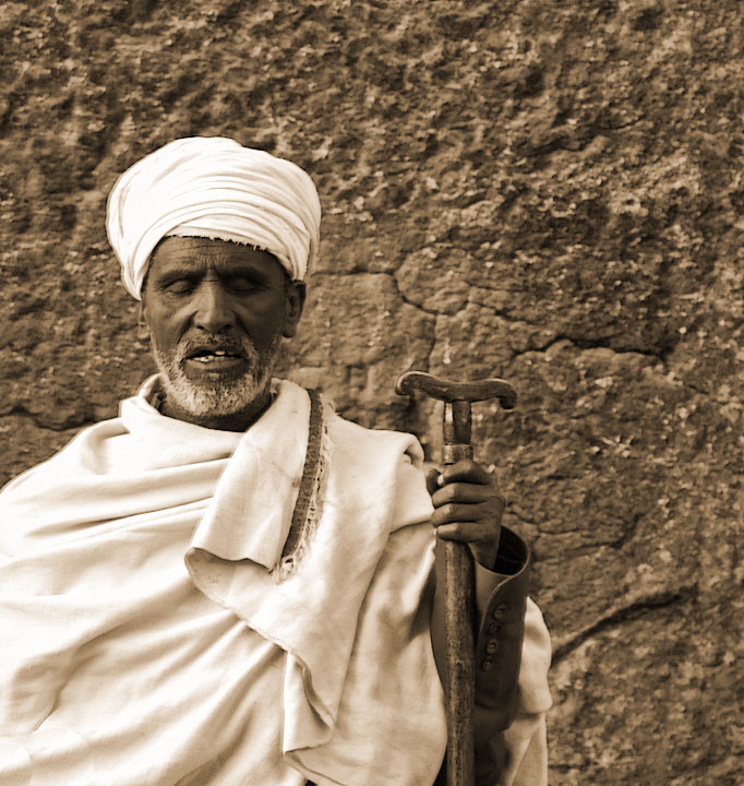 Lalibela, der Priester