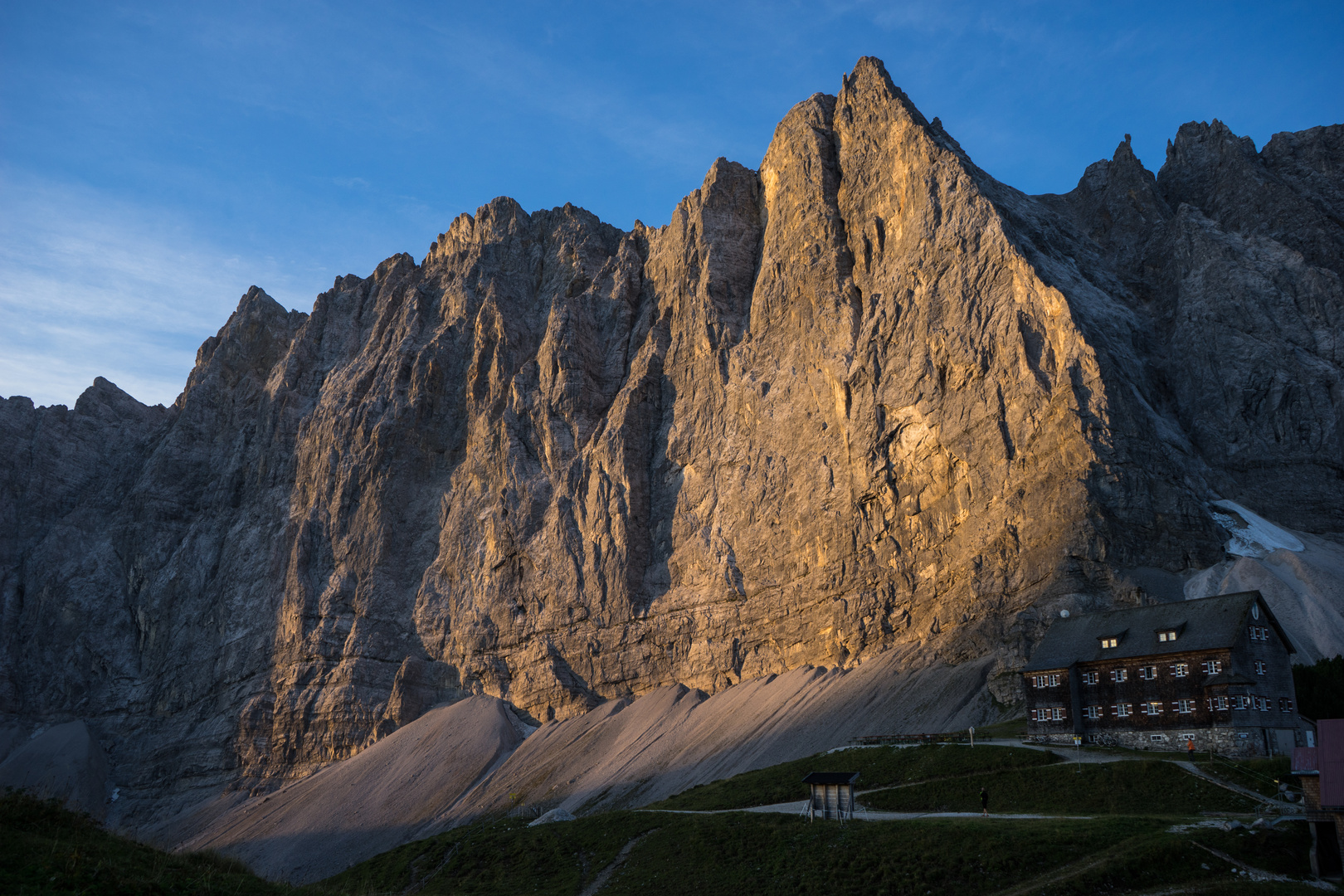 Lalidererwände über der Falkenhütte