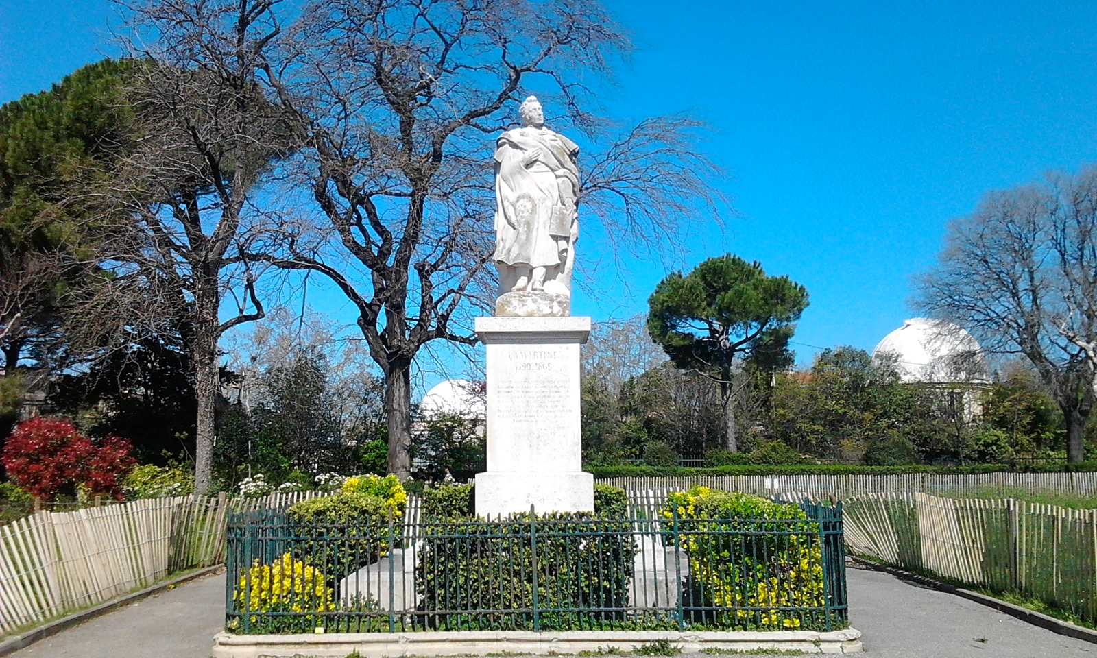 Lamartine dans le Parc de Longchamp à Marseille