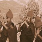 Lamas performing a Buddhist Ritual, Sikkim (2)