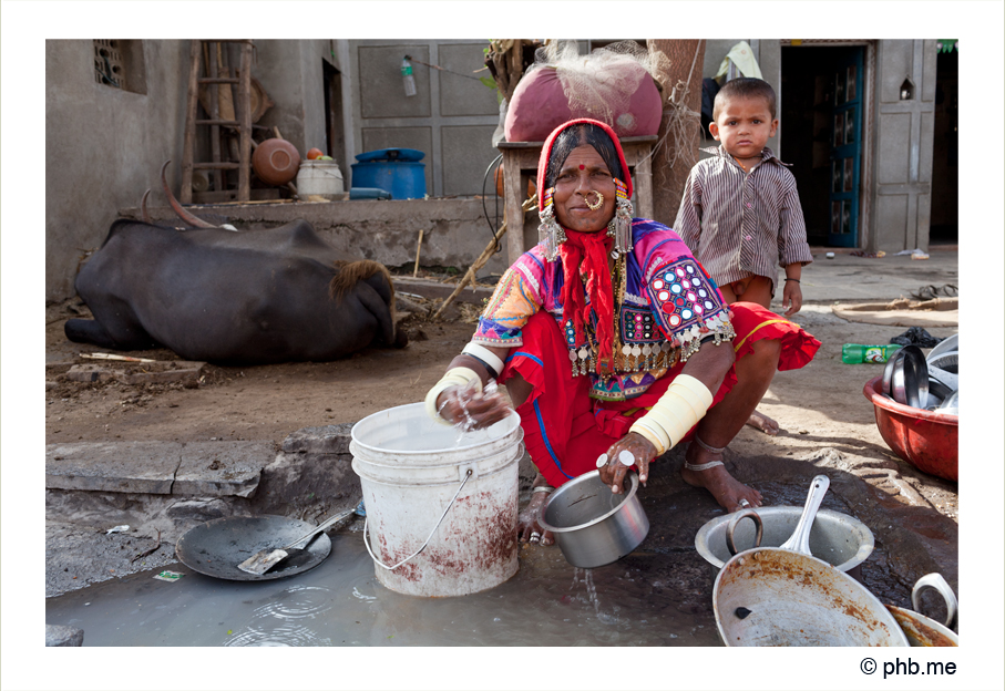 Lambanis Woman, village à côté de Bijapur. Karnataka - India