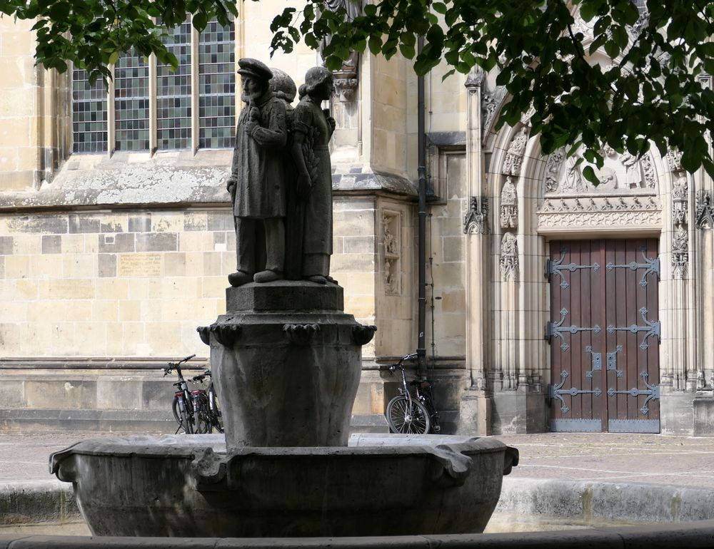 Lambertibrunnen auf dem Lambertikirchplatz