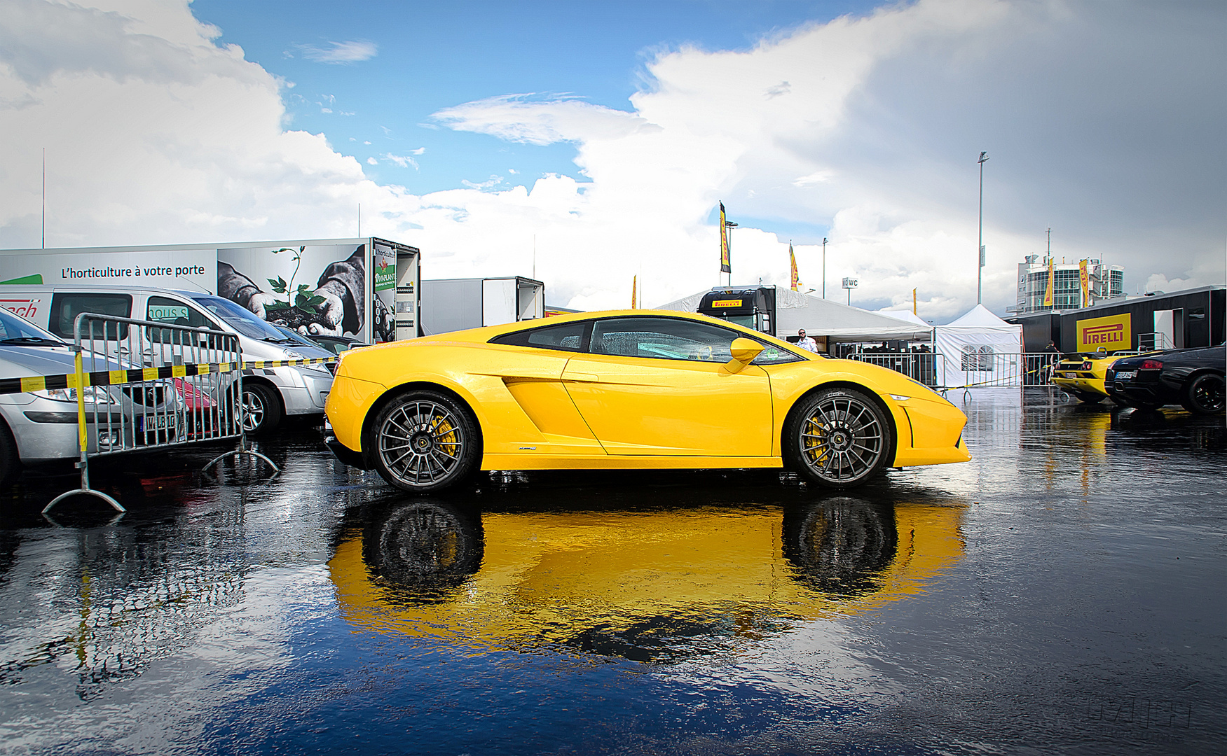 Lambo Gelb BlancPain Series 2014 Nürburgring