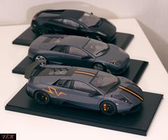 Lamborghini Modelle 1:18 Arr. 02: Murcielago LP670SV, Murcielago LP640, Gallardo Nera