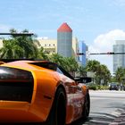 Lamborghini Orange in Miami South Beach USA (Leica Digilux 2)