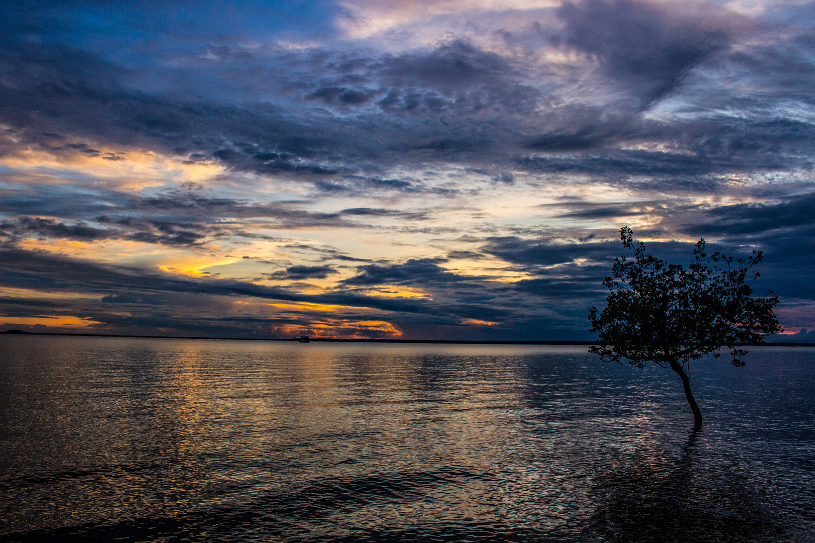 Lameroo Beach at Sunset and Flood