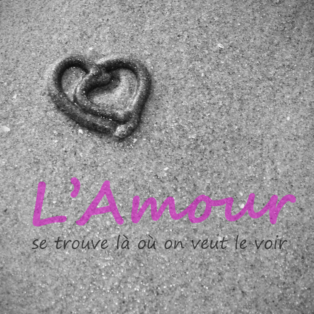 L'amour à la plage, entre autre. L'amour est partout ;)