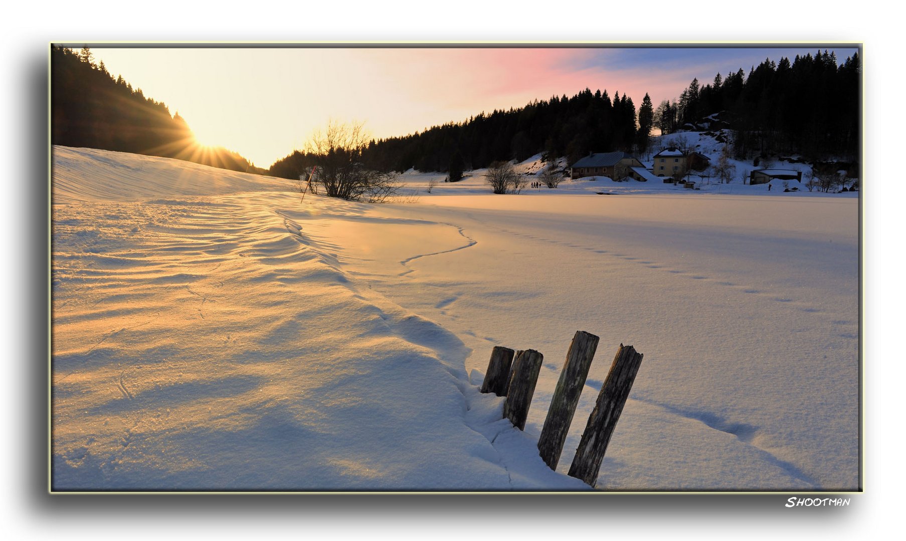 Lamoura la neige...