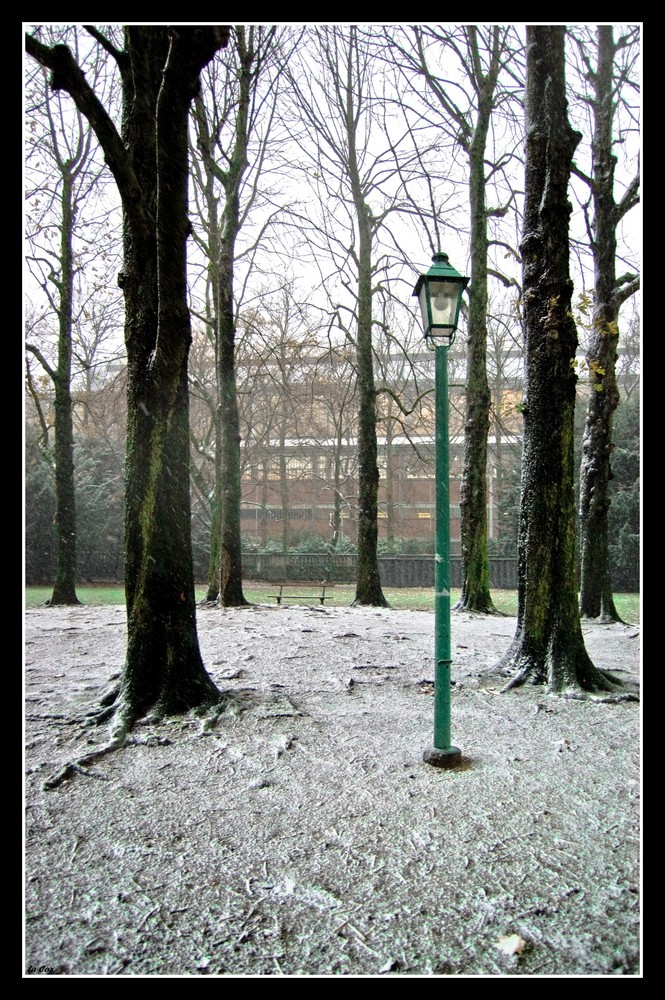 Lampadaire frileux