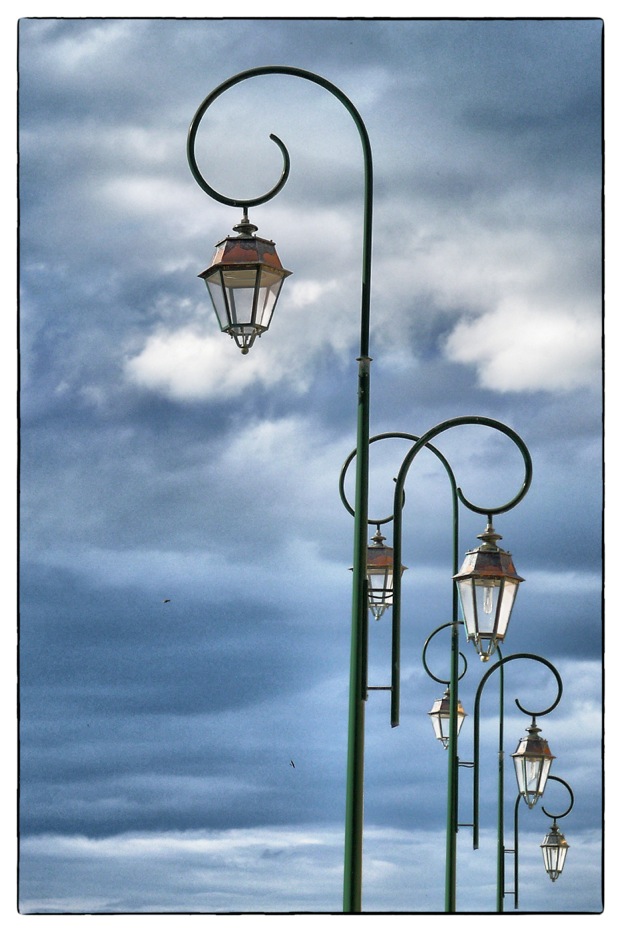 Lampadaires à Arromanches-les-Bains