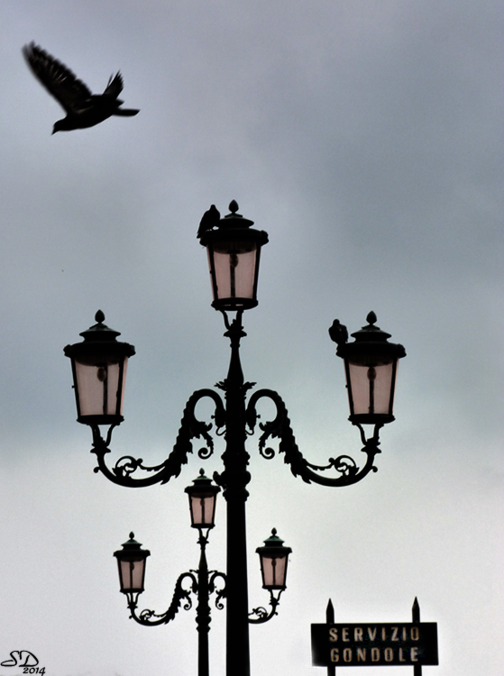 Lampadaires à Venise