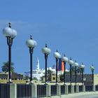 Lampadaires près du port de Dubaï