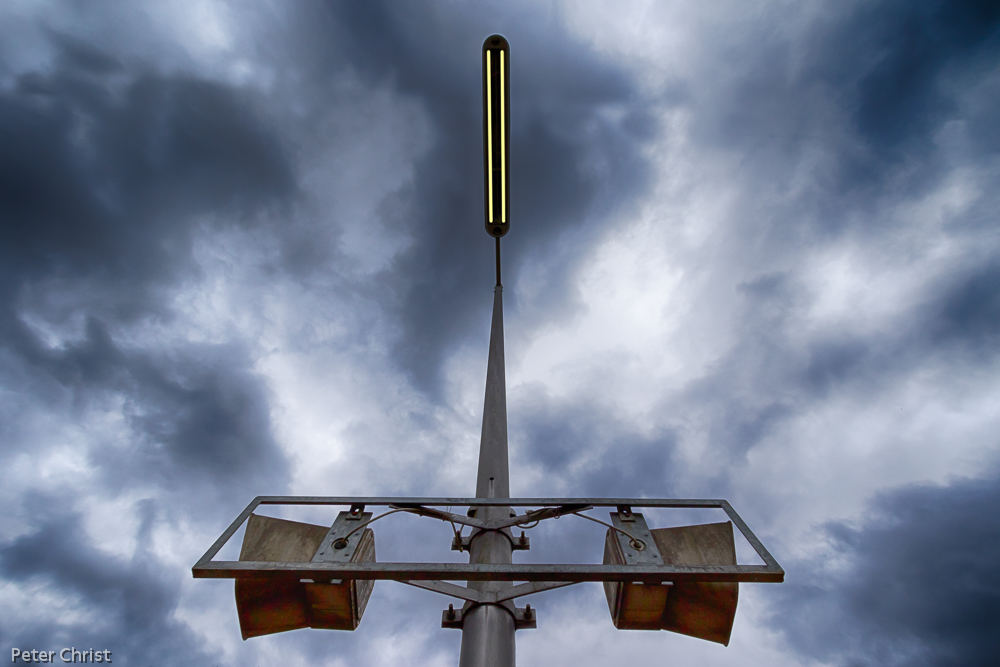 Lampe am Bahnhof