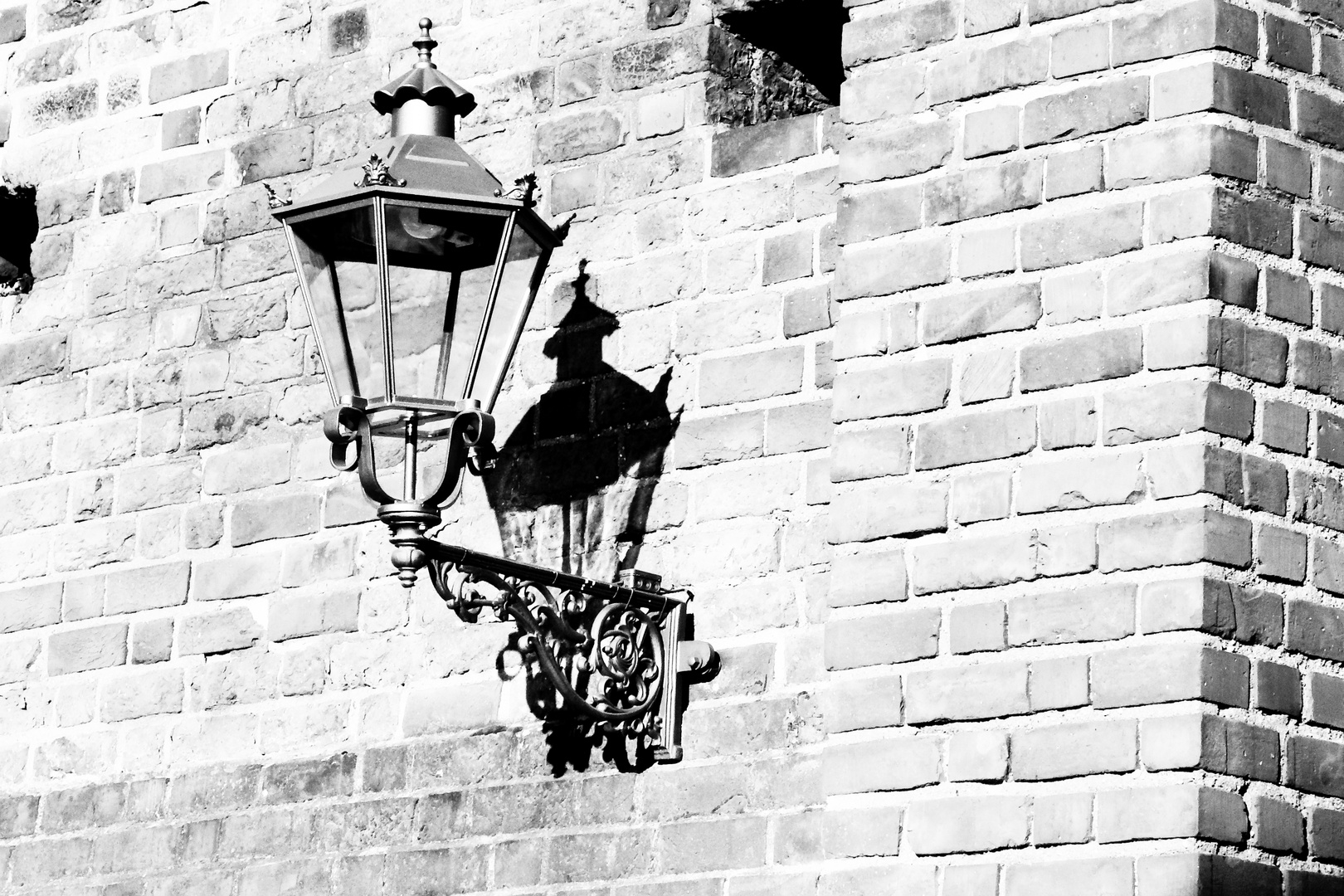 Lampe an der Cottbuse Stadtmauer