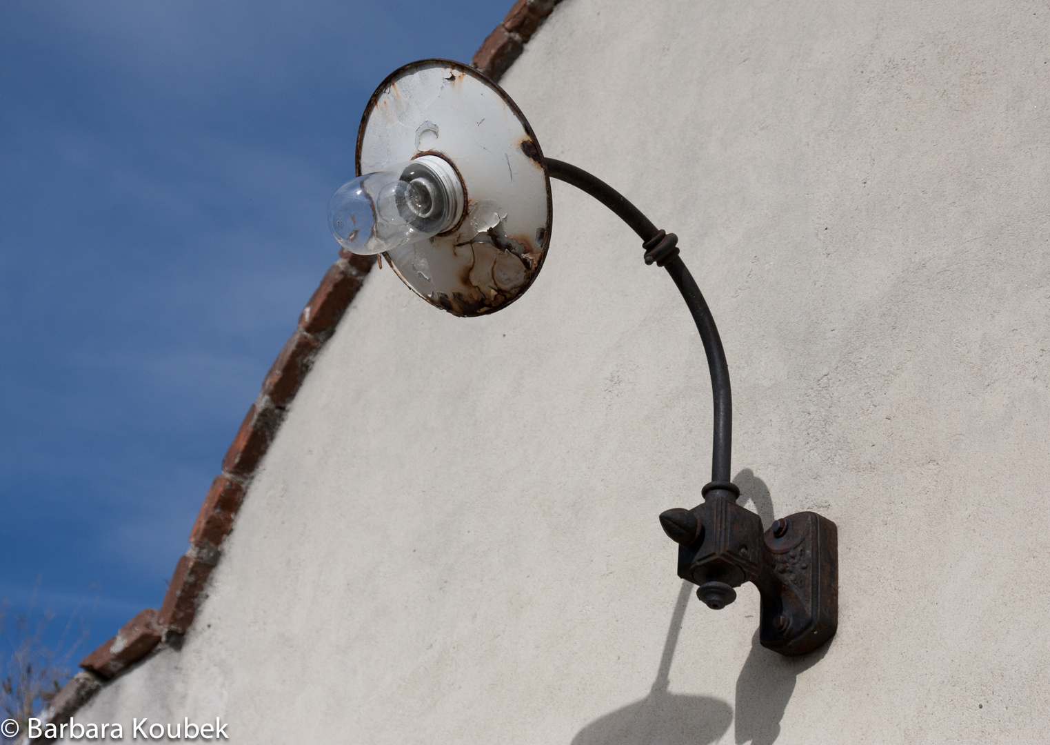 Lampe bei einem Weinkeller