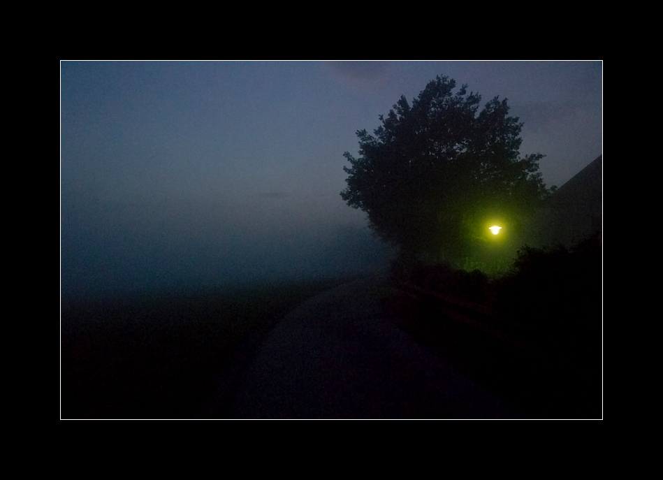 Lampe im Nebel