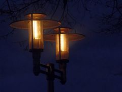 Lampen an der Strandpromenade ....