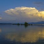 Lampenschirm über dem Chiemsee