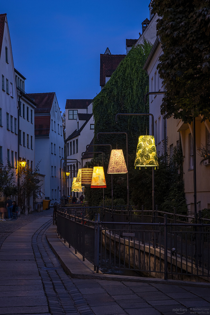 Lampenschirme am Mittleren Lech