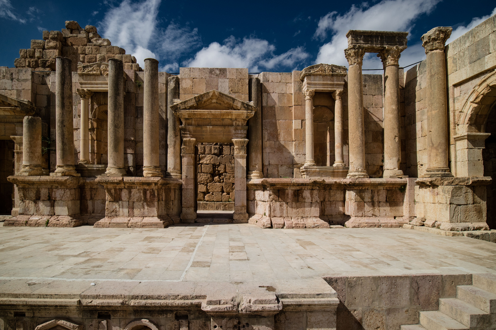 L'amphithéâtre de Jerash, Jordanie.