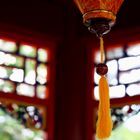 Lampion in einem japanischen Gebetstempel