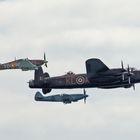 Lancaster Spitfire and Hurricane