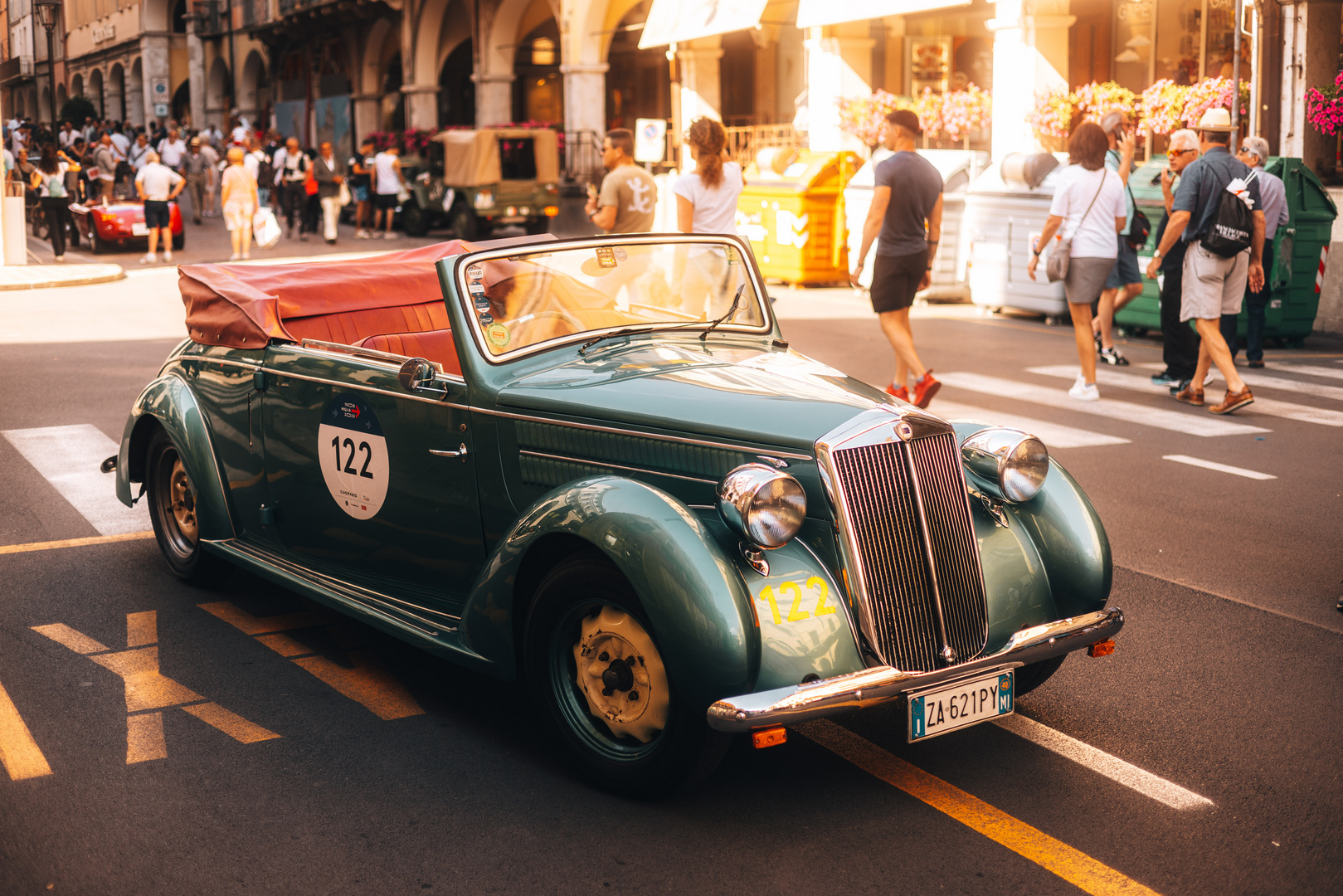 Lancia Ardea Cabrio bei der Mille Miglia