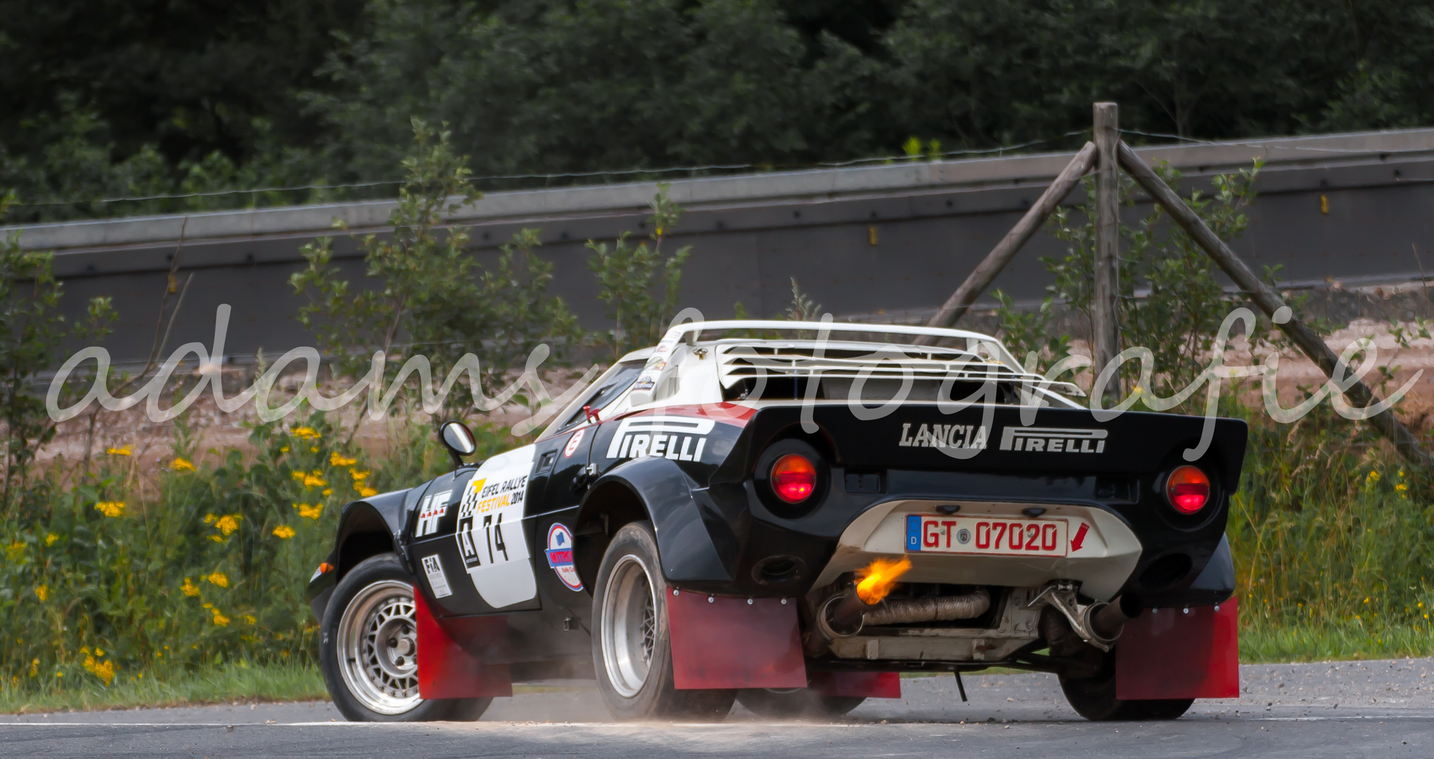 Lancia Stratos mit schönem Backfire