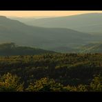 Land des gelben Lichts... (Abendblick vom Köterberg)