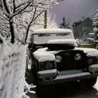 Land Rover im Schnee