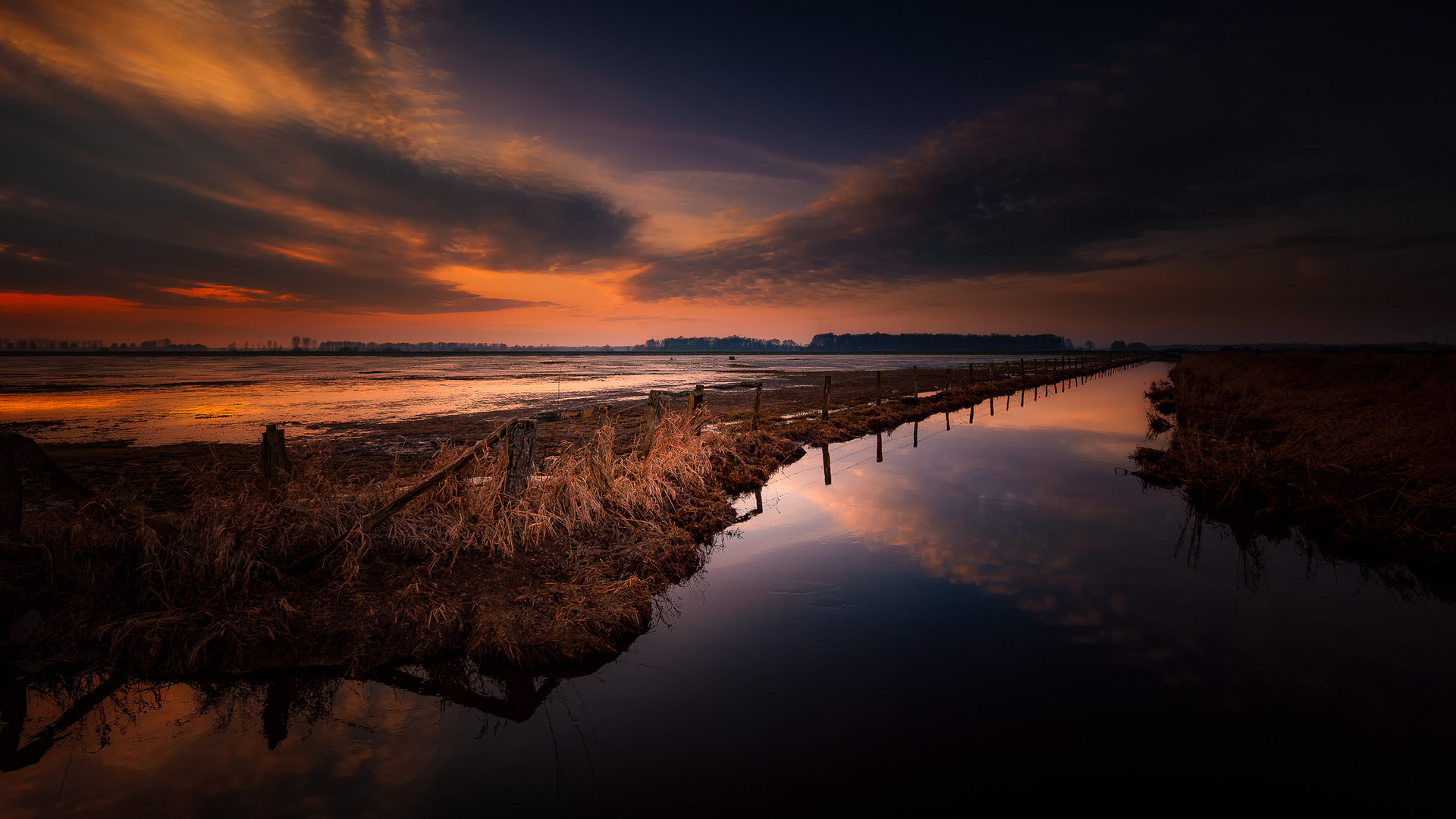 Land unter … Foto &amp; Bild | sunset, sonnenuntergang, wolken Bilder auf ...