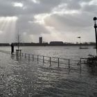 "Land unter" am Elbwanderweg...