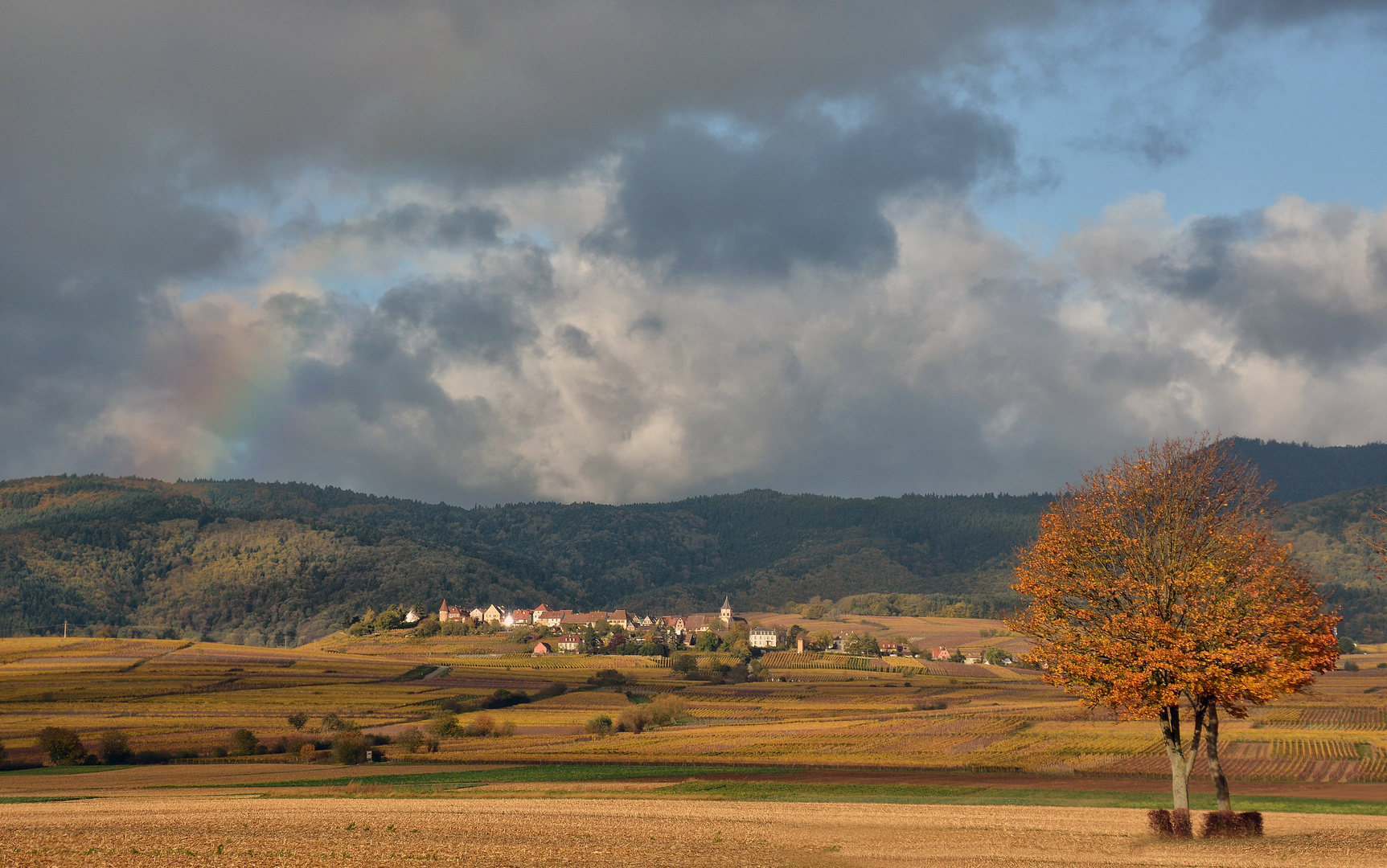 Land unter dem Regenbogen