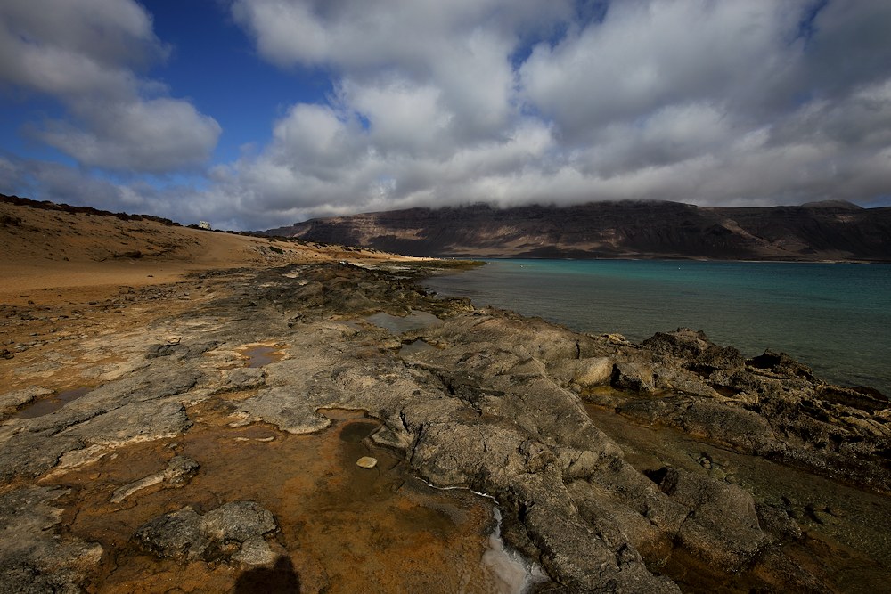 Land, Wasser und Wolken