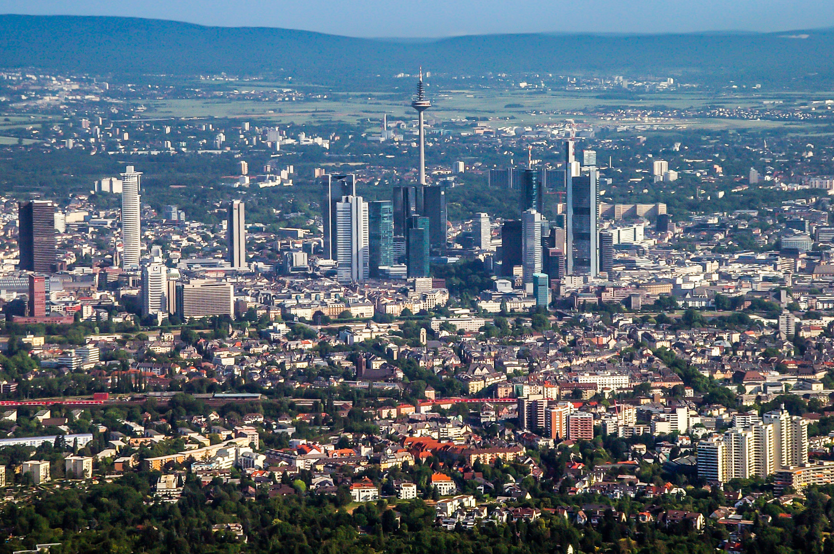 Landanflug FRA von Osten