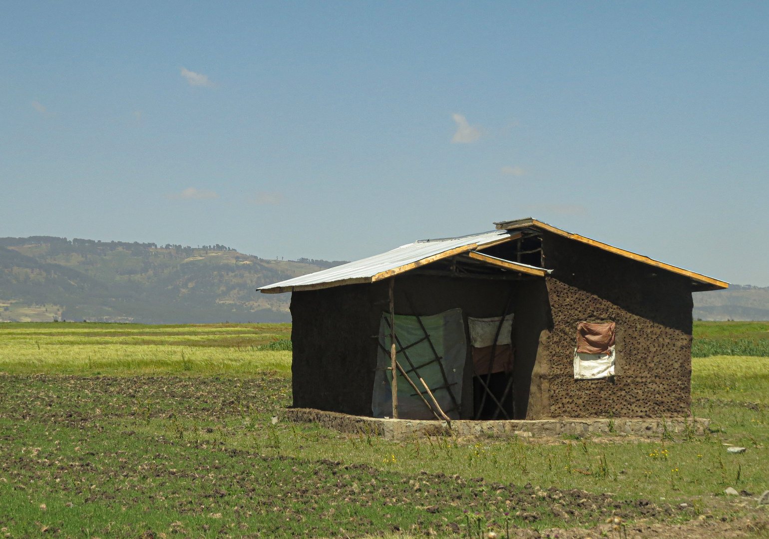 Landarbeiter Haus Umland Addis Abeba