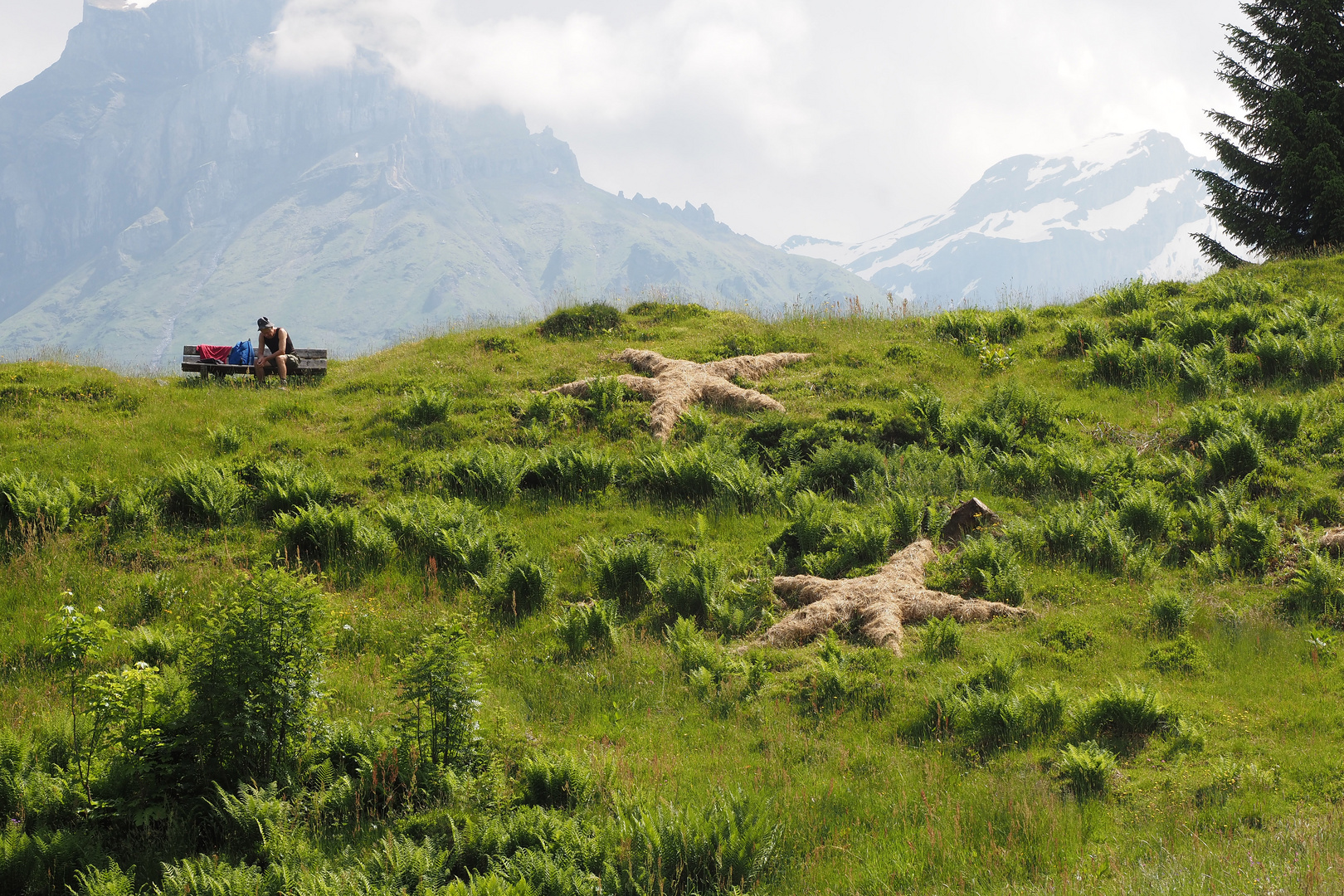 landart auf der gerschnialp...