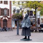 Landau, Luther Denkmal, Strasse, Altstadt