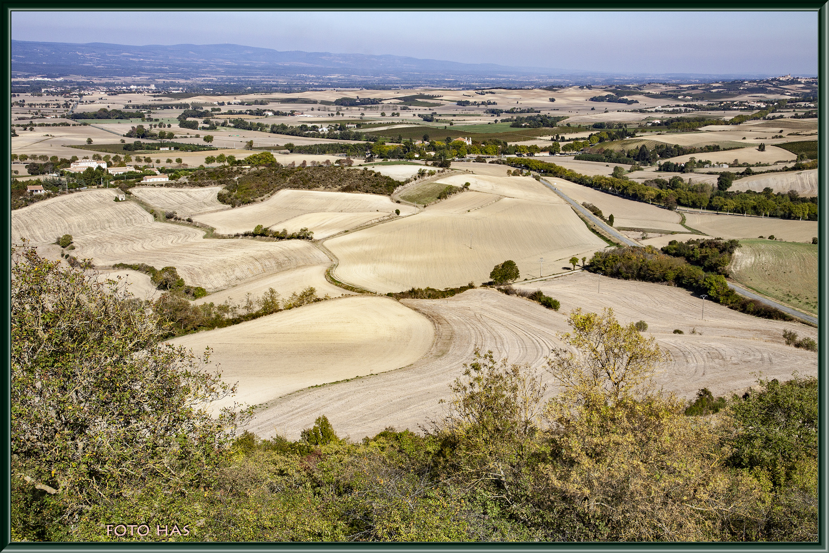 Landchaft in Dept. Aude FR.