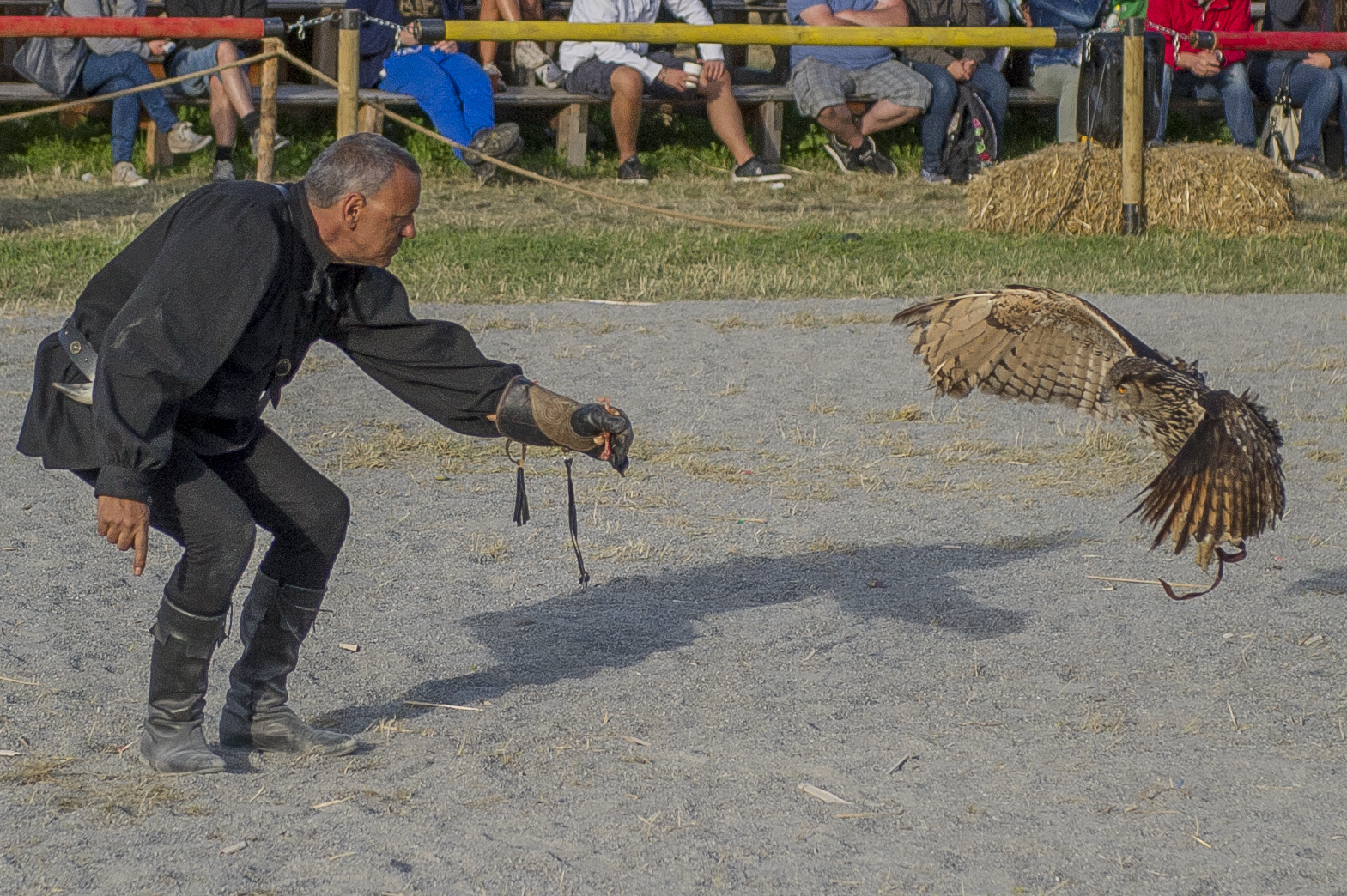 Lande Anflug bei den Ritterspielen