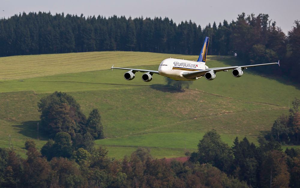 Landeanflug A380