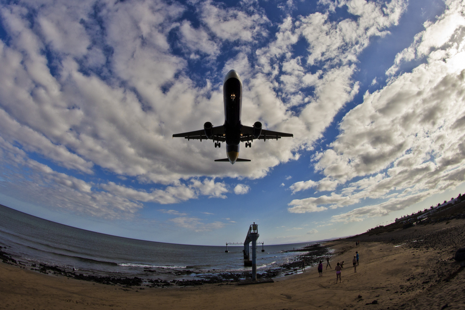 Landeanflug Arrecife