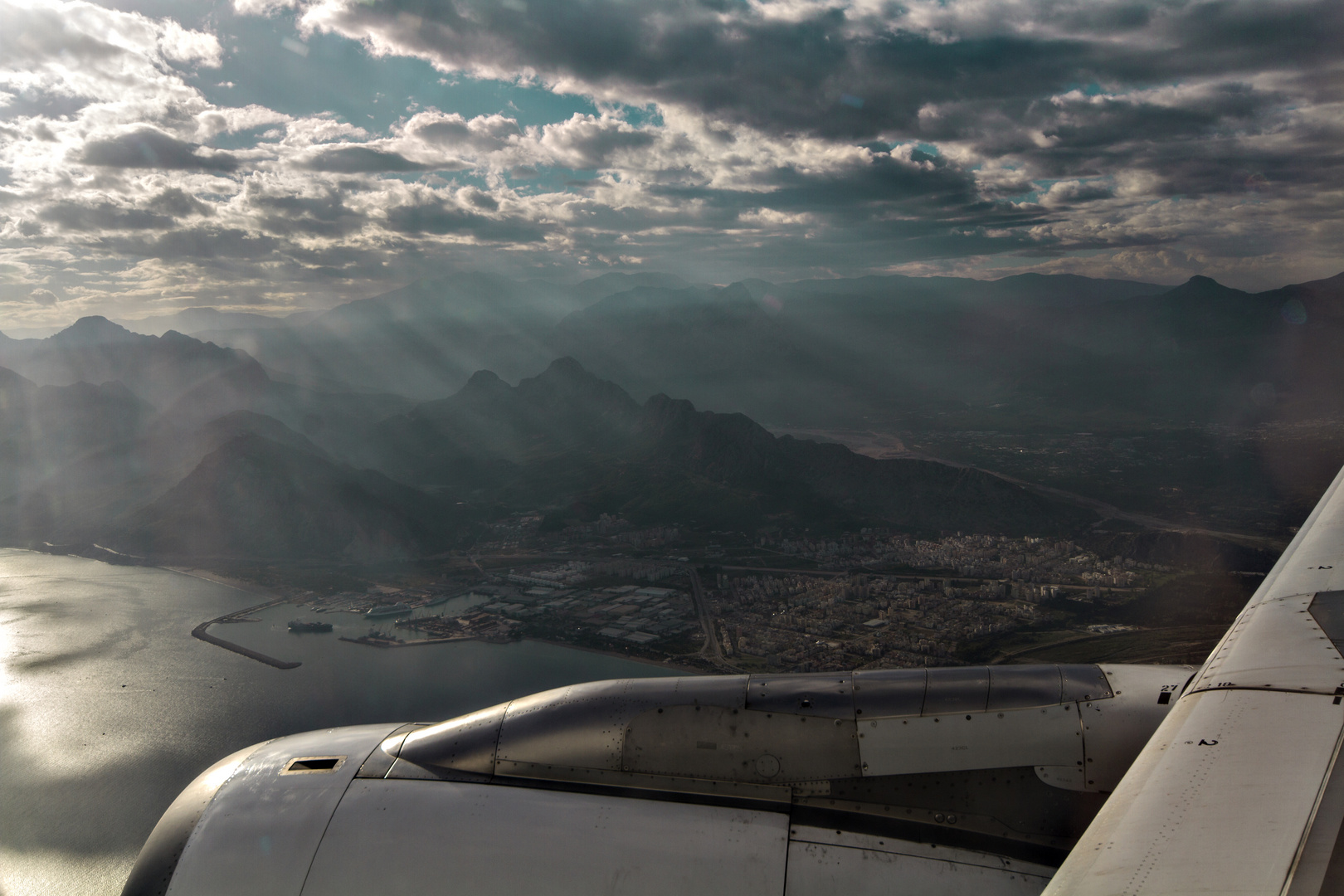 Landeanflug auf Antalya