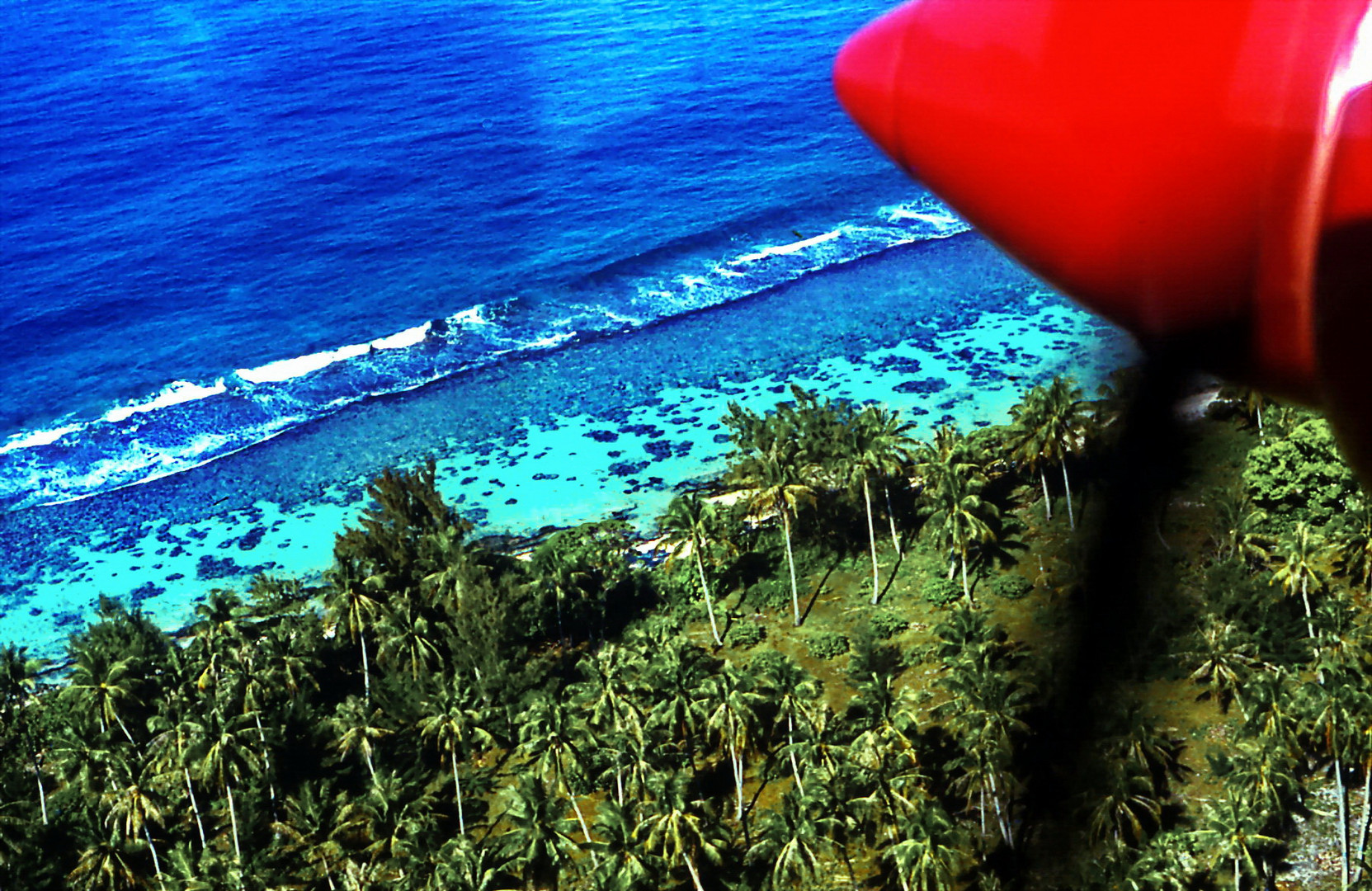 Landeanflug auf Bora Bora